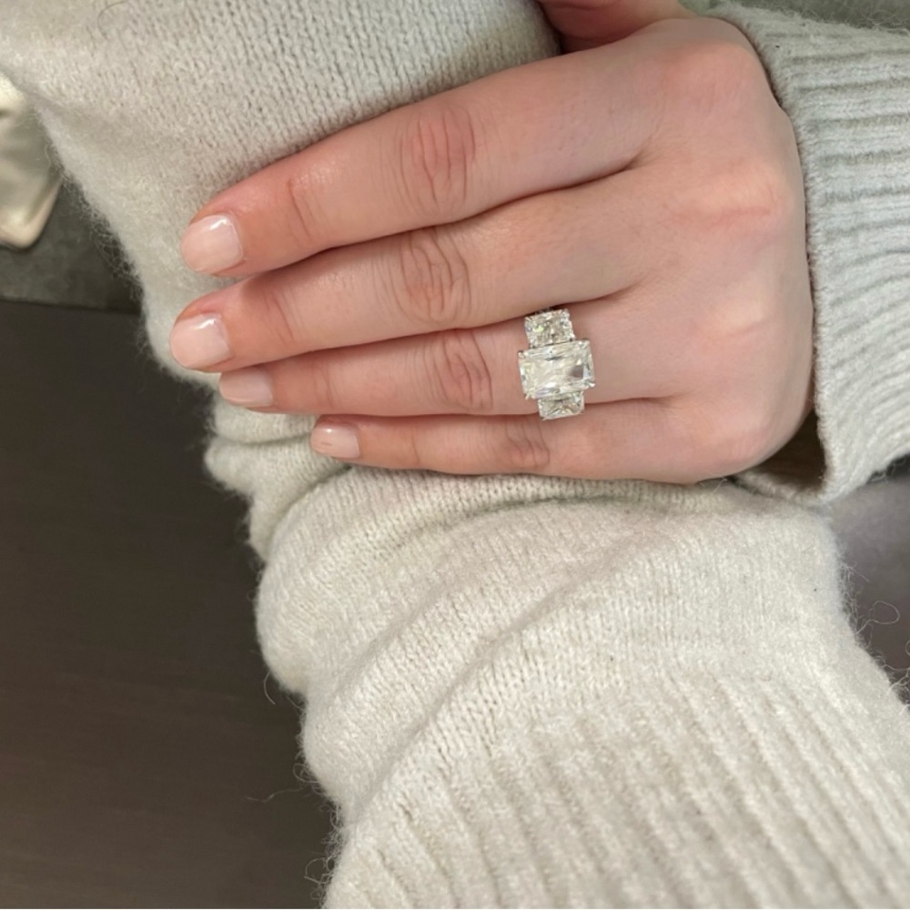 3-Stone Moissanite Ring
